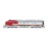 EMD E8A/Unpowered B Set w/Sound & DCC - Paragon4(TM) -- Santa Fe 81L, 81A (Warbonnet, silver, red), N, Broadway Limited Imports 