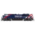 EMD SD70ACe - Standard DC - Stealth Series -- Montana Rail Link 4404 (Essential Workers Tribute, red, white, blue), HO, Broadway