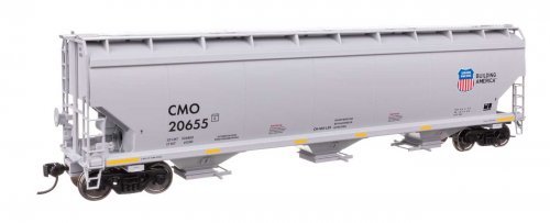 60′ NSC 5150 3-Bay Covered Hopper - Ready to Run -- Union Pacific(R) 20655, HO, WalthersMainline 7748