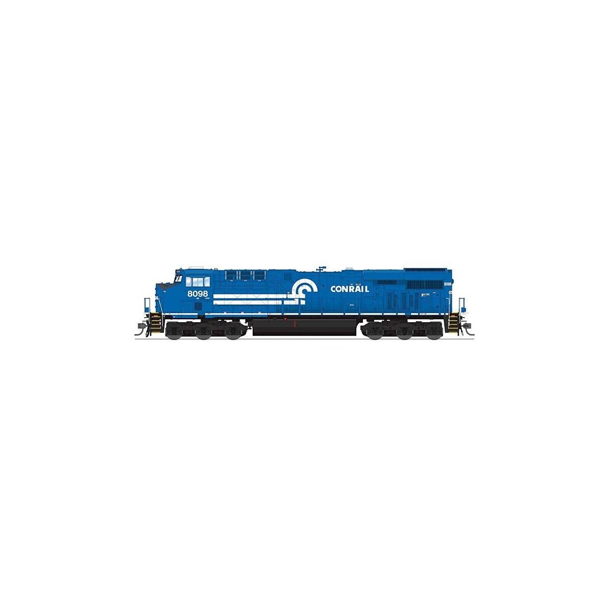 GE ES44AC - Sound and DCC - Paragon4(TM) -- Norfolk Southern 8098 (Conrail Heritage, blue, white, black), HO, Broadway Limited I
