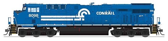 GE ES44AC - Sound and DCC - Paragon4(TM) -- Norfolk Southern 8098 (Conrail Heritage, blue, white, black), HO, Broadway Limited I