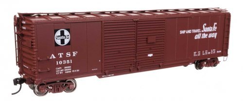 50′ AAR Double-Door Boxcar - Ready to Run -- Santa Fe 10351, HO, WalthersProto 101670
