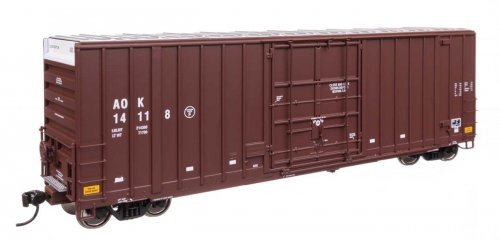 50′ Gunderson Hi-Cube Paper Service Boxcar - Ready to Run -- Arkansas-Oklahoma 14118, HO, WalthersProto 101711