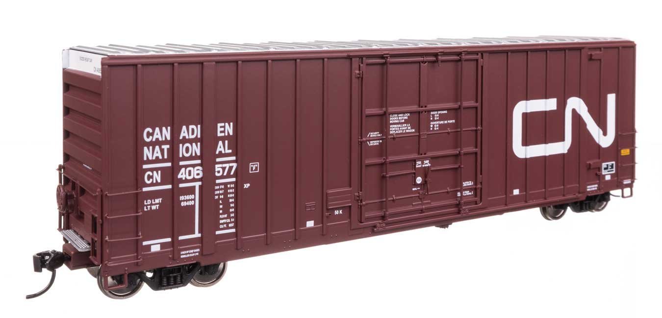 50′ Gunderson Hi-Cube Paper Service Boxcar - Ready to Run -- Canadian National 406577, HO, WalthersProto 101716