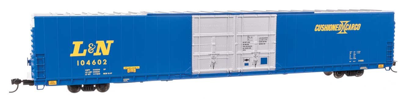 86′ Pullman-Standard Double-Door Hi-Cube Boxcar - Ready to Run -- Louisville & Nashville 104602, HO, WalthersProto 102120