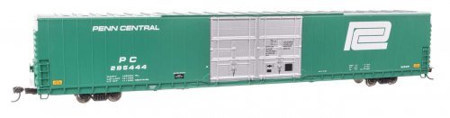 86′ Pullman-Standard Double-Door Hi-Cube Boxcar - Ready to Run -- Penn Central 295444, HO, WalthersProto 102124