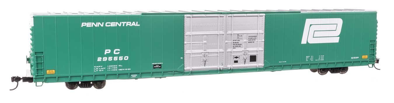 86′ Pullman-Standard Double-Door Hi-Cube Boxcar - Ready to Run -- Penn Central 295550, HO, WalthersProto 102126