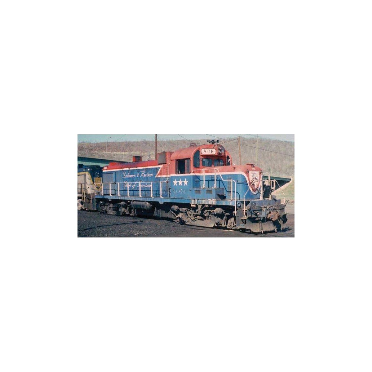Alco D&H RS3m Chop Nose - LokSound 5 & DCC -- Delaware & Hudson 506 (Bicentennial, blue, red, white), HO, Bowser Manufacturing C