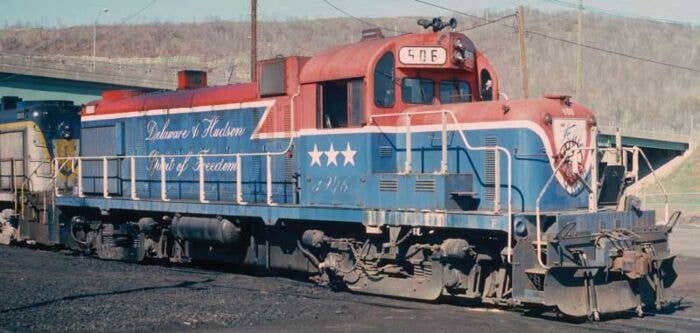 Alco D&H RS3m Chop Nose - LokSound 5 & DCC -- Delaware & Hudson 506 (Bicentennial, blue, red, white), HO, Bowser Manufacturing C