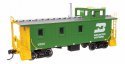 30′ GTW Style Wood Caboose with Offset Coupola - Ready To Run -- Burlington Northern 11105, HO, WalthersProto 103255