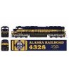 EMD SD70MAC w/Nose Headlight - Sound and DCC -- Alaska Railroad 4328 100 Years (Anniversary, blue, yellow), N, Kato USA Inc 1766