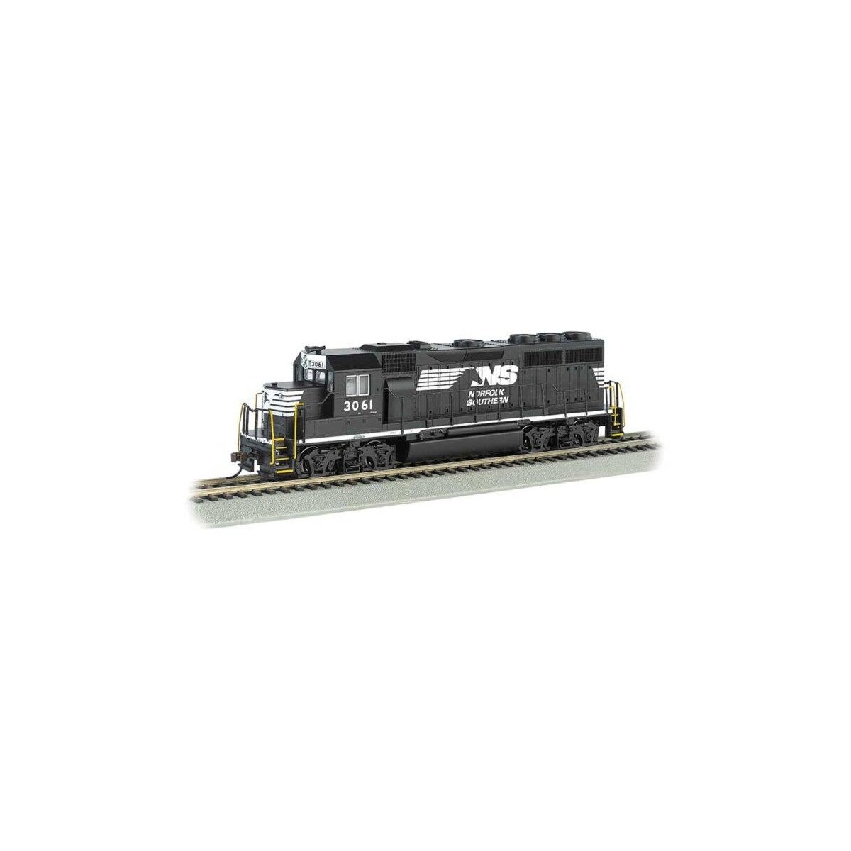 EMD GP40 - Sound and DCC -- Norfolk Southern 3061 (black, white, Horse Head Logo), HO, Bachmann Industries 66309