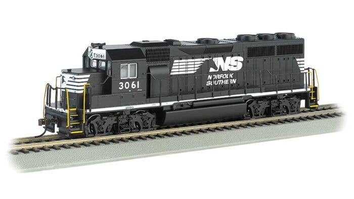 EMD GP40 - Sound and DCC -- Norfolk Southern 3061 (black, white, Horse Head Logo), HO, Bachmann Industries 66309