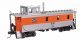 30′ GTW Style Wood Caboose with Offset Coupola - Ready To Run -- Western Pacific(TM) 754, HO, WalthersProto 103266