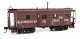 Milwaukee Road Rib Sided Caboose -- Milwaukee Road 980502 Buildings & Bridges (tuscan, black, whi, HO, WalthersProto 103659