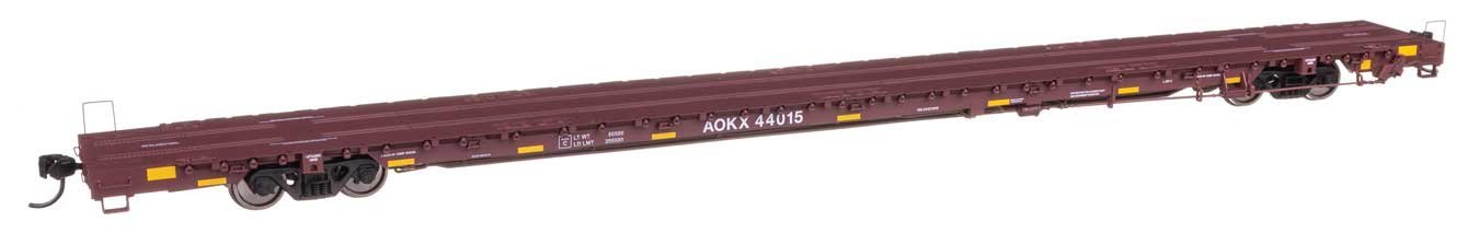 89′ Greenbrier TTX 110-Ton Flatcar - Ready to Run -- Greenbrier Management Services AOKX 44015, HO, WalthersProto 104622