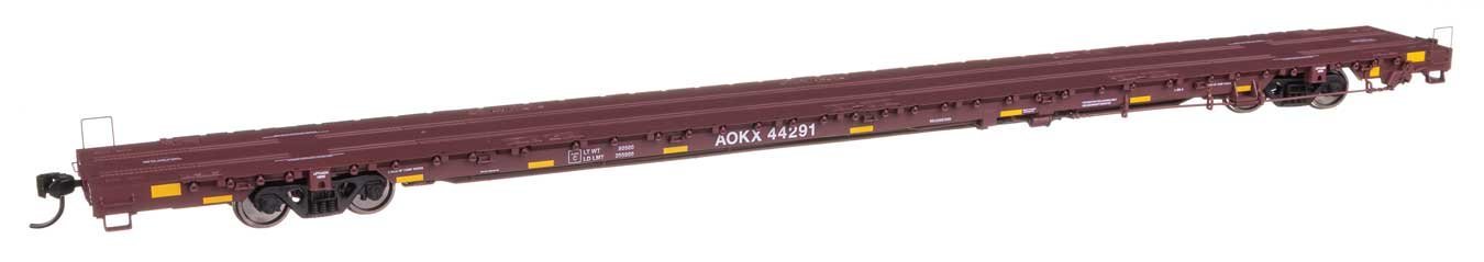 89′ Greenbrier TTX 110-Ton Flatcar - Ready to Run -- Greenbrier Management Services AOKX 44291, HO, WalthersProto 104624