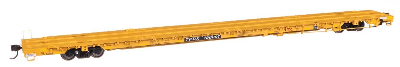 89′ Greenbrier TTX 110-Ton Flatcar - Ready to Run -- TTX TPDX 190097 (Military Use Only), HO, WalthersProto 104632
