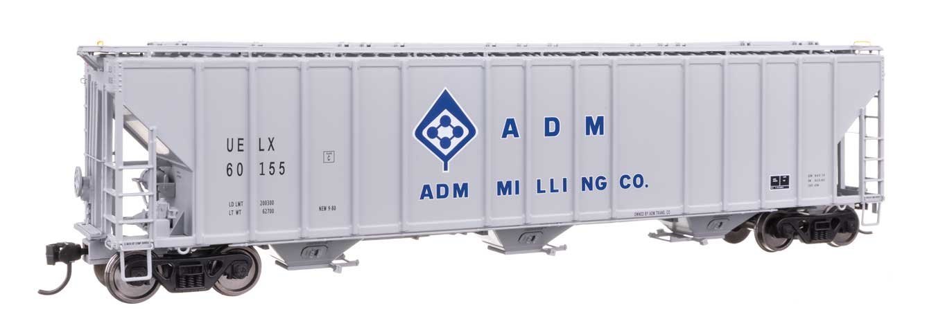 55′ Evans 4780 Covered Hopper - Ready To Run -- ADM-Milling UELX 60155, HO, WalthersProto 106171