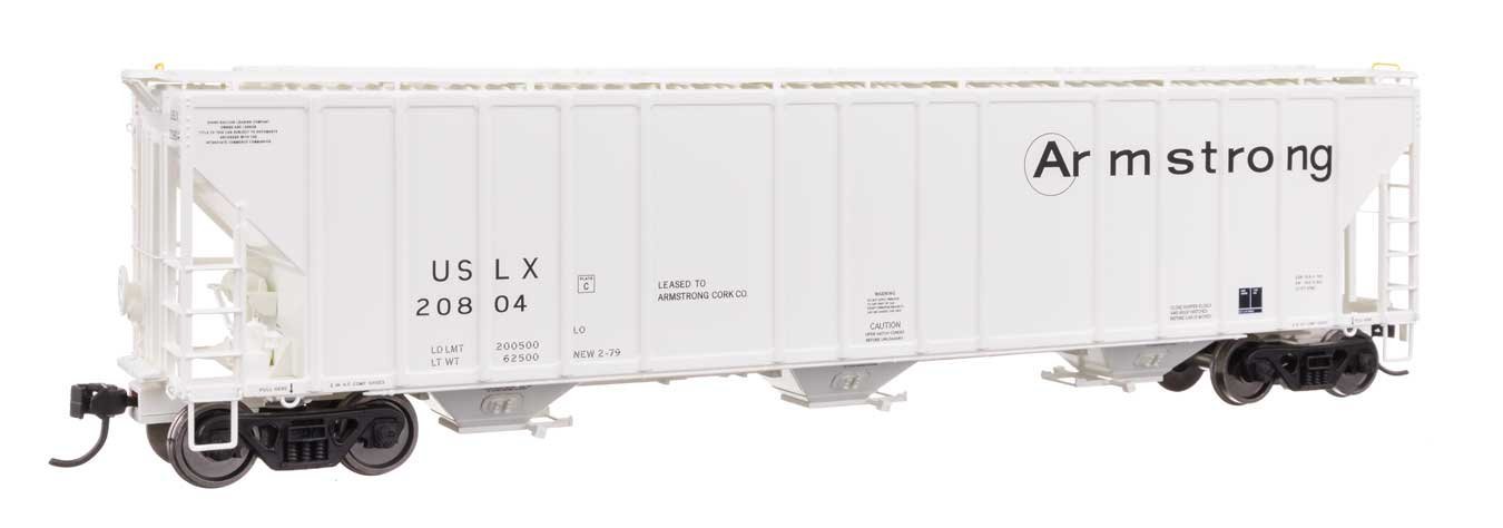 55′ Evans 4780 Covered Hopper - Ready To Run -- Armstrong USLX 20804, HO, WalthersProto 106174