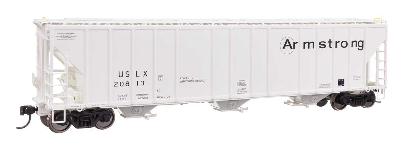 55′ Evans 4780 Covered Hopper - Ready To Run -- Armstrong USLX 20813, HO, WalthersProto 106176