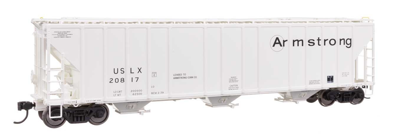 55′ Evans 4780 Covered Hopper - Ready To Run -- Armstrong USLX 20817, HO, WalthersProto 106177