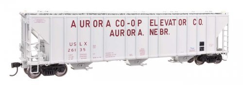 55′ Evans 4780 Covered Hopper - Ready To Run -- Aurora Coop USLX 26135, HO, WalthersProto 106181