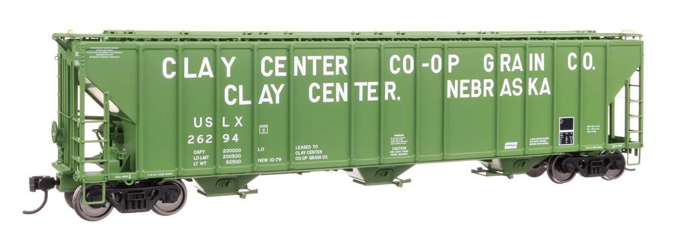 55′ Evans 4780 Covered Hopper - Ready To Run -- Clay Center USLX 26294, HO, WalthersProto 106185