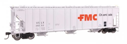 55′ Evans 4780 Covered Hopper - Ready To Run -- FMC USLX 20252, HO, WalthersProto 106188