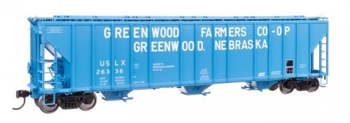 55′ Evans 4780 Covered Hopper - Ready To Run -- Greenwood USLX 26336, HO, WalthersProto 106191