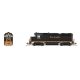 EMD GP30 Low Nose - Standard DC - Stealth -- Denver & Rio Grande Western 3018 (black, Aspen Gold, Small Flying Grande), HO, Broa