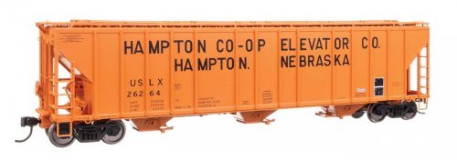 55′ Evans 4780 Covered Hopper - Ready To Run -- Hampton Co-op USLX 26264, HO, WalthersProto 106196