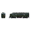 EMD F7A - Sound and DCC - Paragon4(TM) -- Pennsylvania Railroad 9699A (Trainphone, Single Stripe, Brunswick Green), HO, Broadway