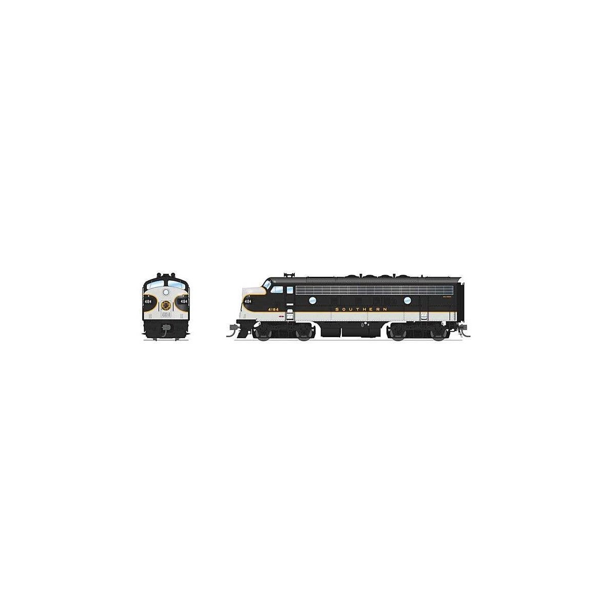 EMD F3A - Sound and DCC - Paragon4(TM) -- Southern Railway 4185 (Tuxedo, black, white), HO, Broadway Limited Imports 8177