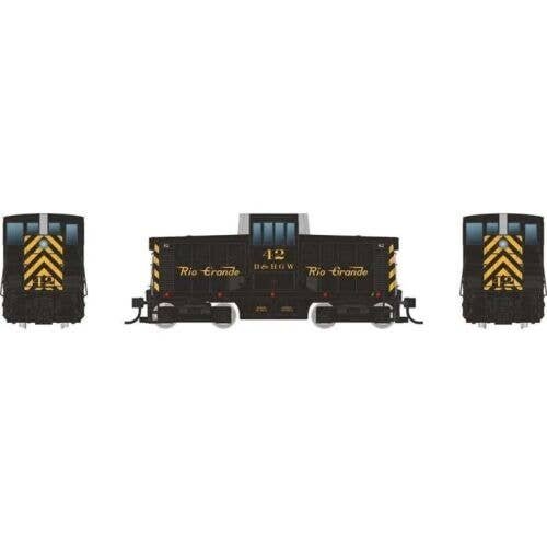 GE 44-Tonner - Sound and DCC -- Rio Grande 42 (black, yellow), HO, Rapido Trains Inc 48513