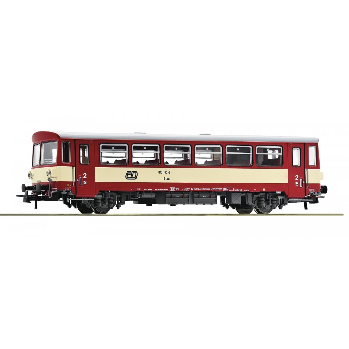 Trailer for diesel railcar class 810 -- Beiwagen zum Motorwagen Rh 810 -- CD - HO - Roco Fleischmann 74242