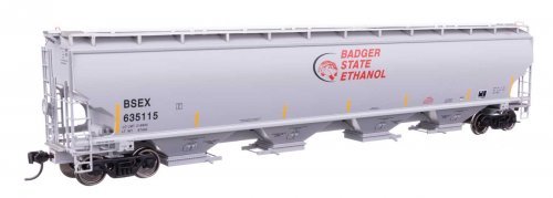 67′ Trinity 6351 4-Bay Covered Hopper - Ready to Run -- Badger State Ethanol BSEX 635115, HO, WalthersProto 110315