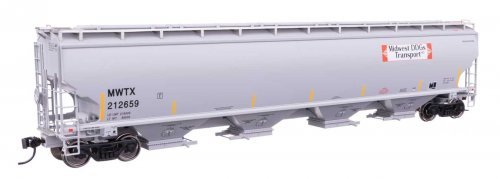 67′ Trinity 6351 4-Bay Covered Hopper - Ready to Run -- Midwest DDG Transport MWTX 212659, HO, WalthersProto 110322