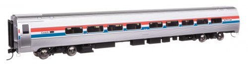 85′ Amfleet II 59-Seat Coach - Lighted - Ready to Run -- Amtrak(R) (Phase III, Includes Decal), HO, WalthersProto 12228