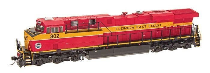 GE ES44AC w/DCC -- Florida East Coast (red, yellow), HO, Intermountain Railway Company 49746S