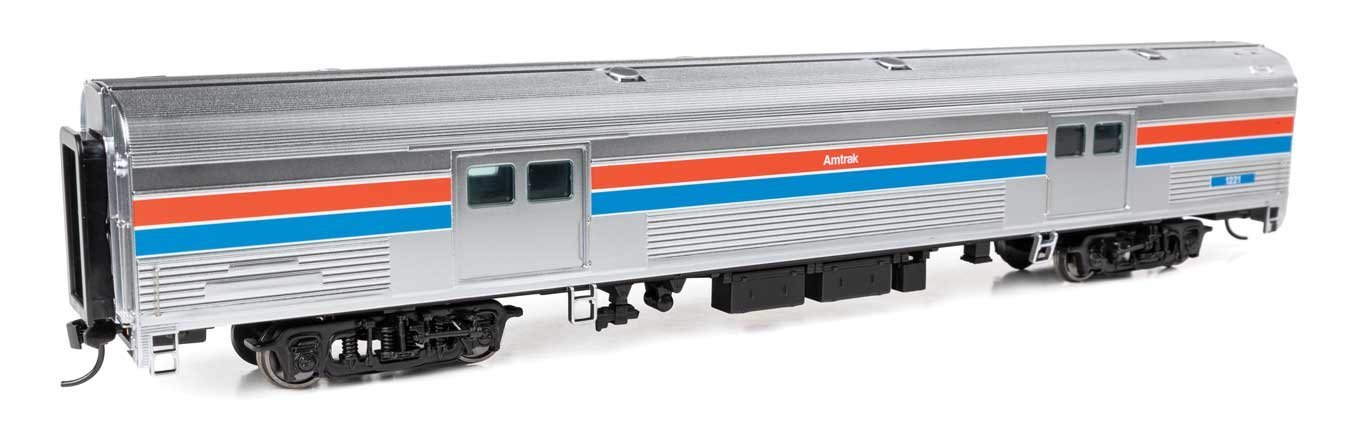73′ Budd Baggage Car - Ready to Run -- Amtrak Phase II 1221, HO, WalthersProto 13074