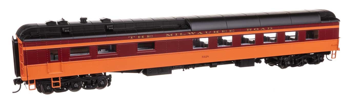 82′ Pullman-Built Heavyweight 36-Seat Diner - Ready to Run -- Milwaukee Road 5128, HO, WalthersProto 17705