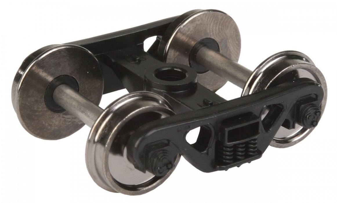 Rigid Plastic Trucks w/36′ Metal RP-25 Wheels -- 100-Ton ASF Roller Bearing - 1 Pair, HO, WalthersProto 2011