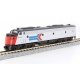 EMD E8A w/Single Headlight & Passenger Pilot - Sound and DCC -- Amtrak 322 (Phase I, silver, red, blue, black), N, Kato USA Inc 