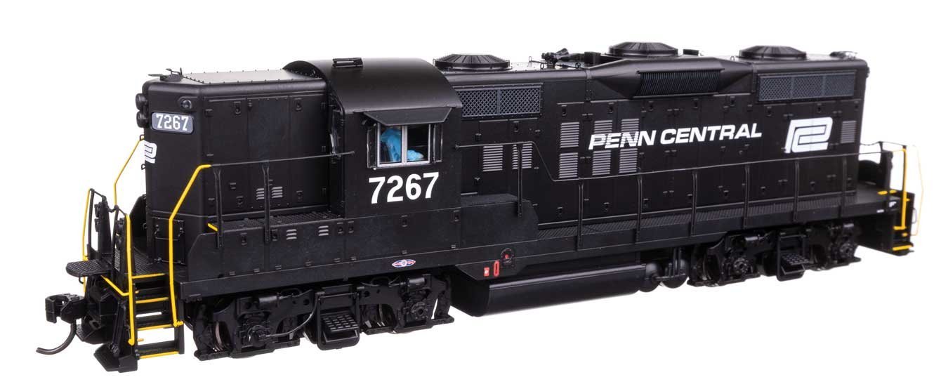 EMD GP9 Phase III - LokSound 5 Sound and DCC -- Penn Central 7267, HO, WalthersProto 42732