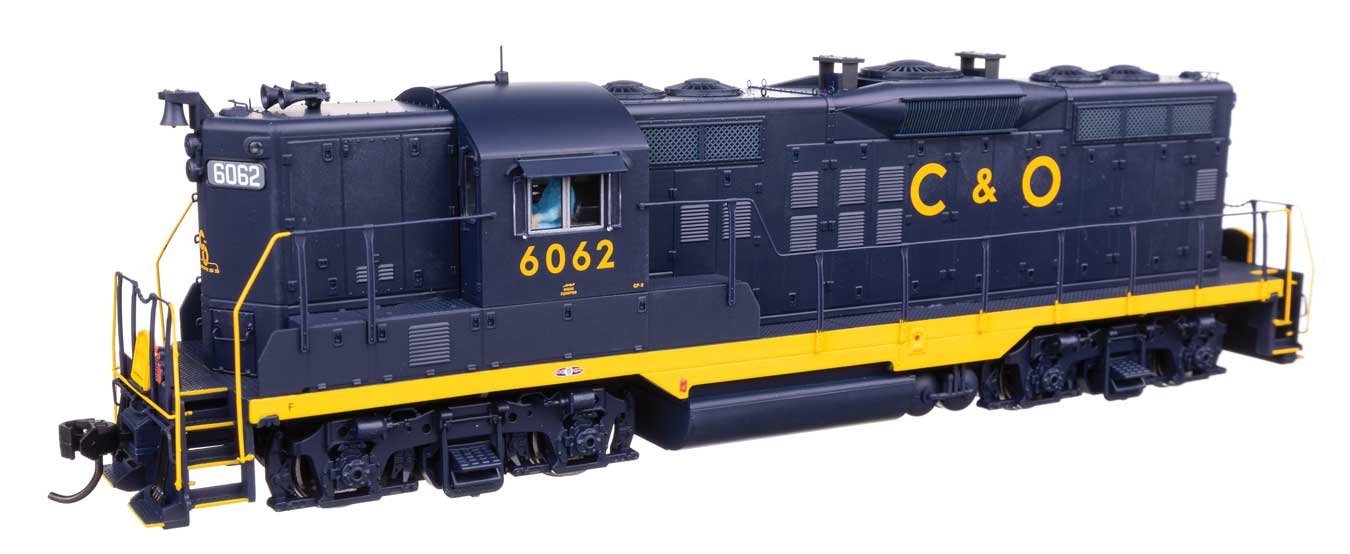 EMD GP9 Phase II - Standard DC -- Chesapeake & Ohio 6062, HO, WalthersProto 49727