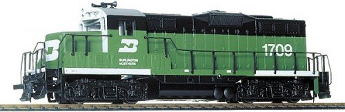 EMD GP9M - Standard DC -- Burlington Northern 1709 (green, white), HO, WalthersTrainline 101