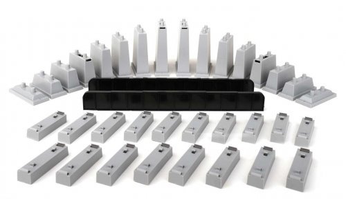 Power-LOC Track -- Bridge & Pier Set - Kit, HO, WalthersTrainline 1365