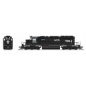 EMD SD40-2 Low-Nose - Sound and DCC - Paragon4(TM) -- Illinois Central 6257 (black, white, Operation Lifesaver), N, Broadway Lim