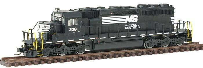 EMD SD40-2 w/LokSound & DCC -- Norfolk Southern (black, white Dashed Frame Stripe), N, Intermountain Railway Company 69326S